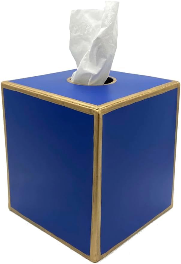Decorative Tissue Box Cover Square, Metal Modern Tissue Box Cover Farmhouse