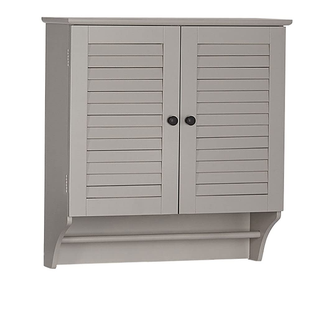 Ellsworth Two-Door Wall Bathroom Storage Cabinet, Taupe