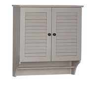 Ellsworth Two-Door Wall Bathroom Storage Cabinet, Taupe