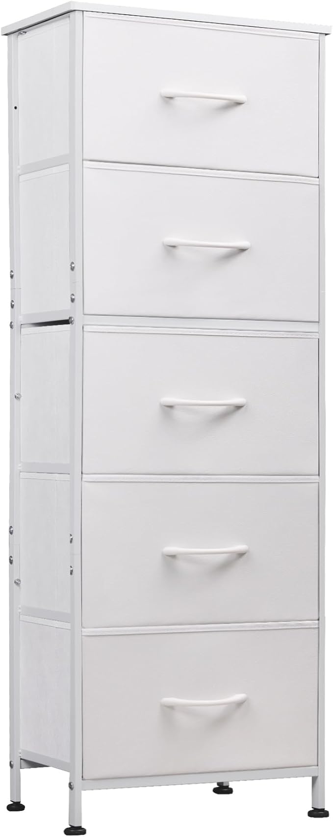 Fabric Dresser, 5-Drawer Tall Dresser for Bedroom, Storage Organizer with Fabric Bins