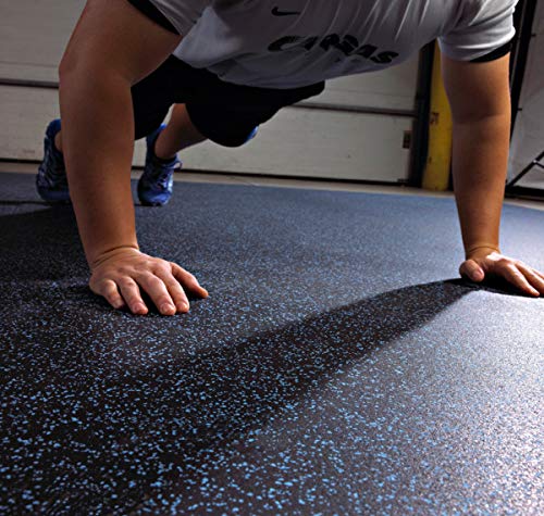 Mats Fit-Lock 3/8 Inch Heavy Duty Rubber Flooring - Interlocking Rubber Tiles
