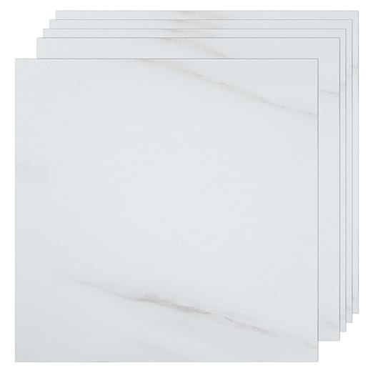 30-Pack Peel and Stick Vinyl Floor Tiles, 12"x12" Self-Adhesive Waterproof Peel