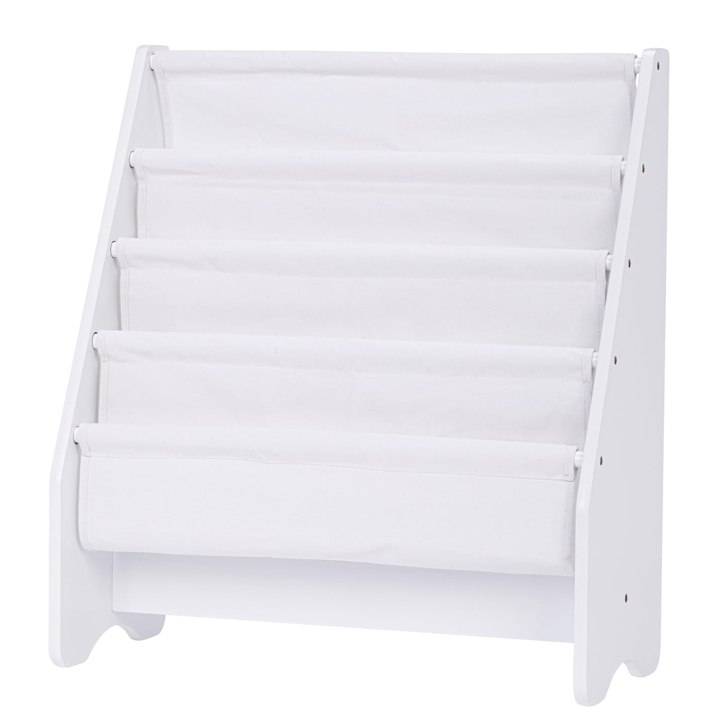 Bookshelf Storage, Book Shelf for Kids Rooms, 4 Tier Sling Toddler Bookshelf