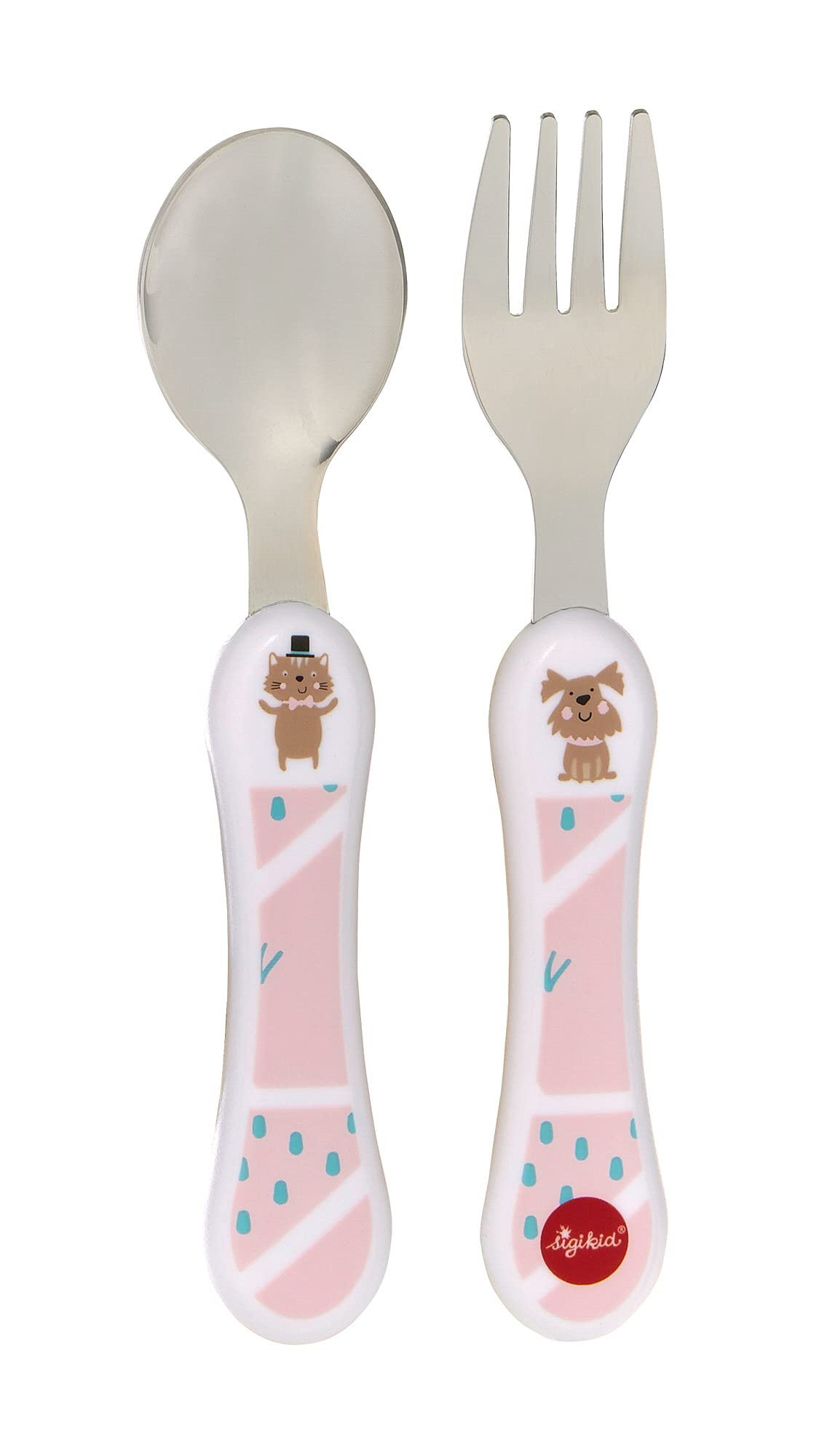 25245 Melamine Set for Girls Pink Dog from 36 Months