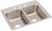 LR25193 Lustertone Classic Equal Double Bowl Stainless Steel Drop-in Sink