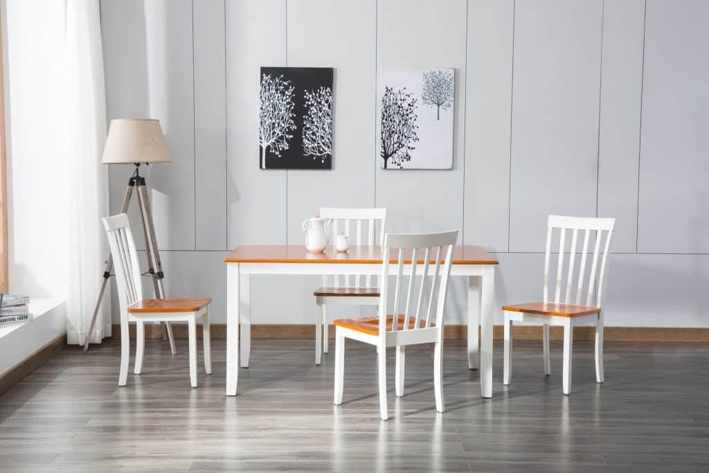 Bloomington [White/Honey Oak], Dining Table