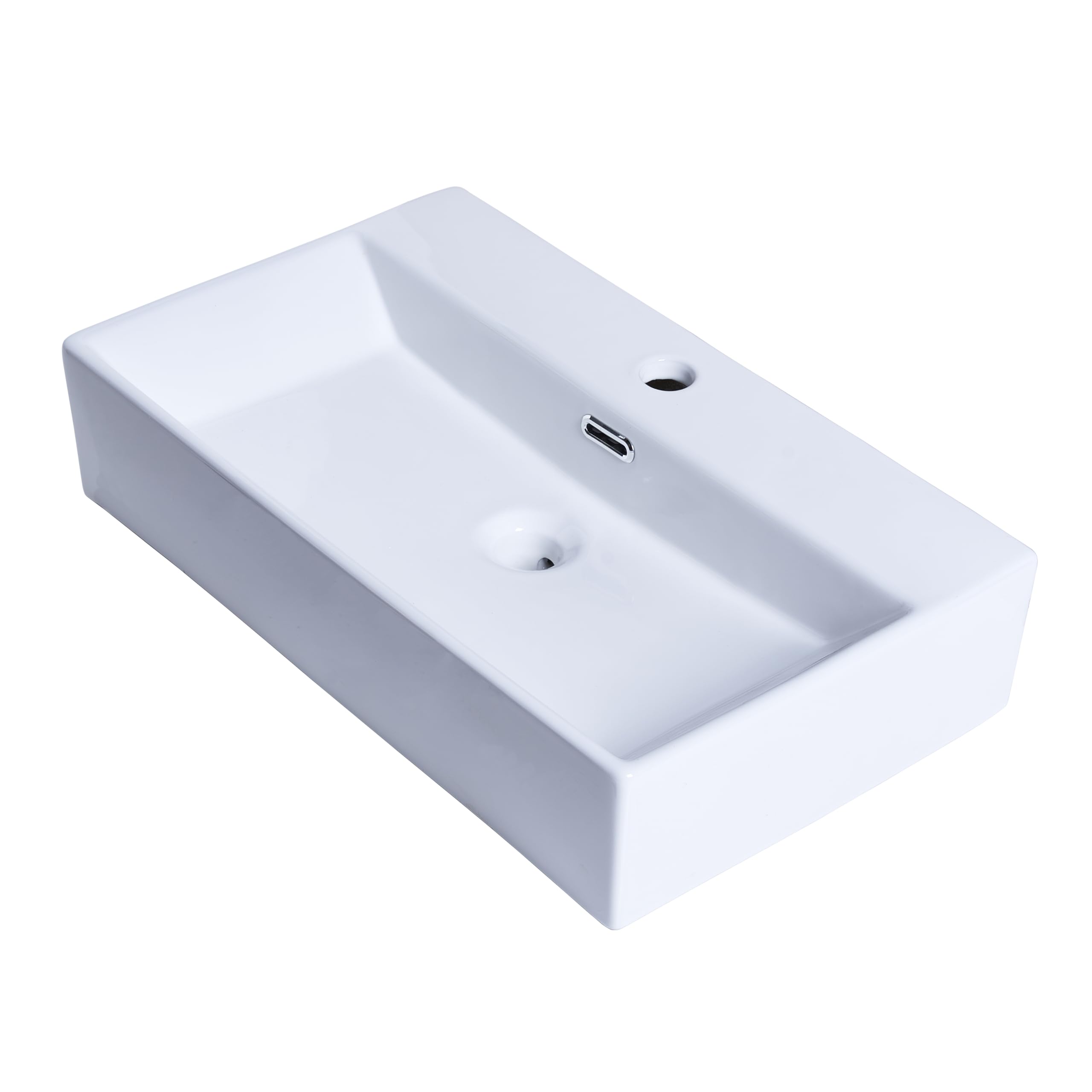 24"x14" Wall Mount Sink,Small Wall Mounted Bathroom Sink Contemporary