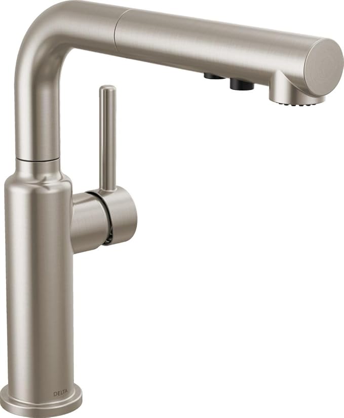 Faucet Daneri Pull-Out Kitchen Faucet, Gold Kitchen Faucets with Pull-Out Sprayer