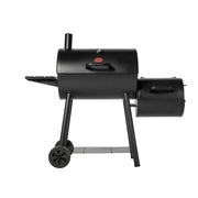 Smokin Pro Charcoal Grill and Offset Smoker with Side Fire Box, Dual Damper Control