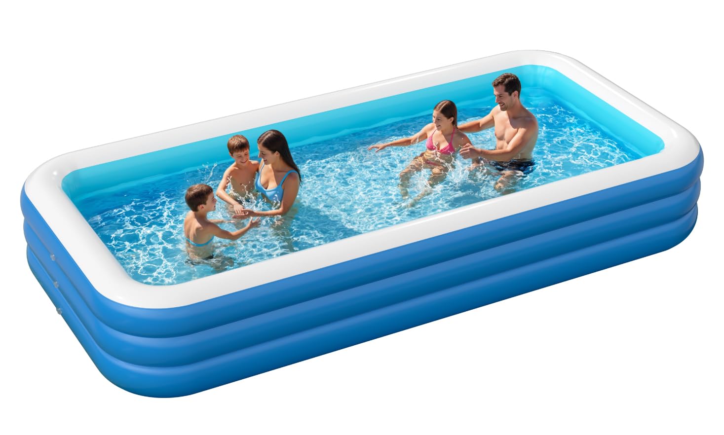 Pool for Adults, 142'' x 71'' x 21'' Oversized Thickened Inflatable Pools, Blow up Pool