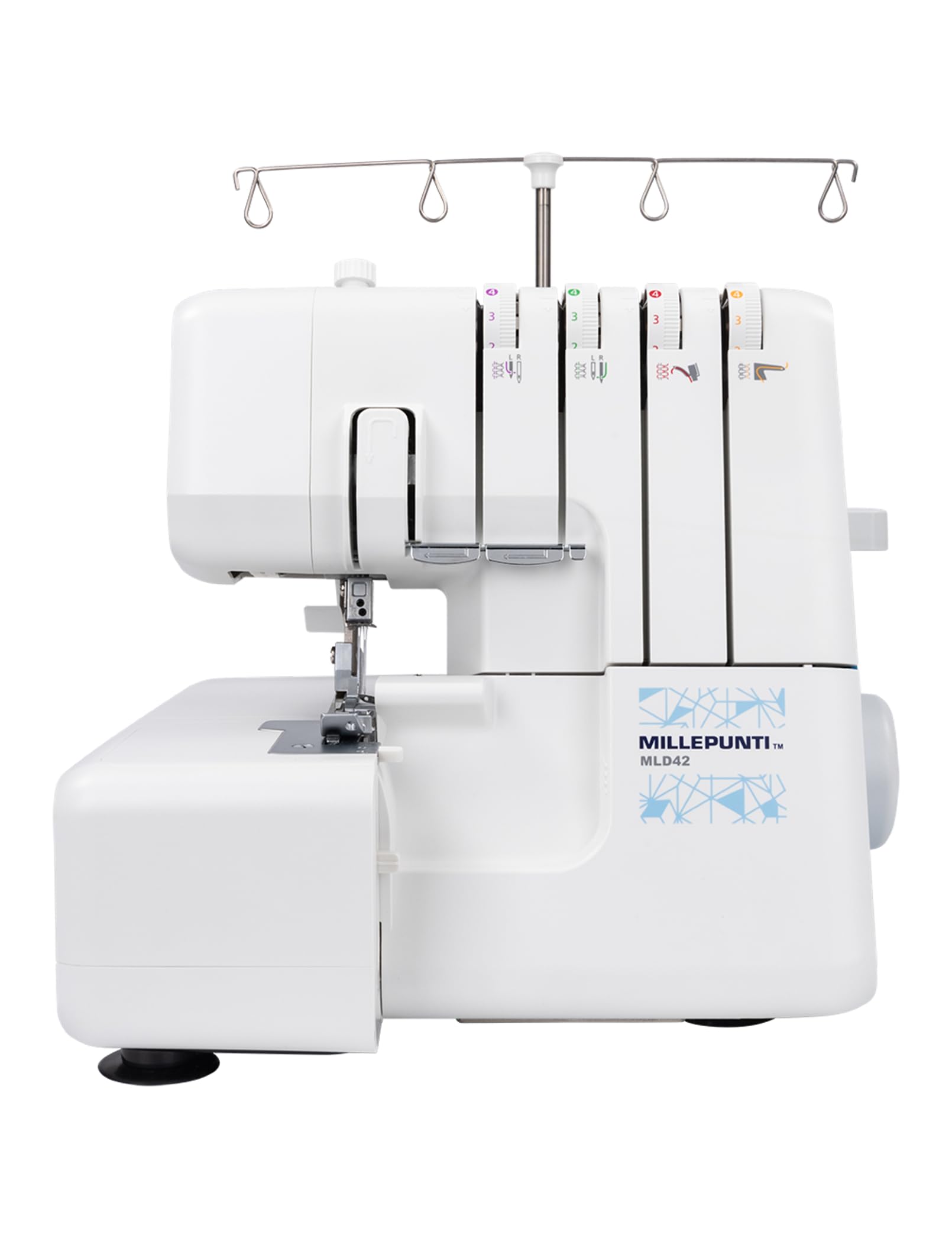 MLD42 Metal Frame Serger Overlock Sewing Machine, 12 Built-In Stitches