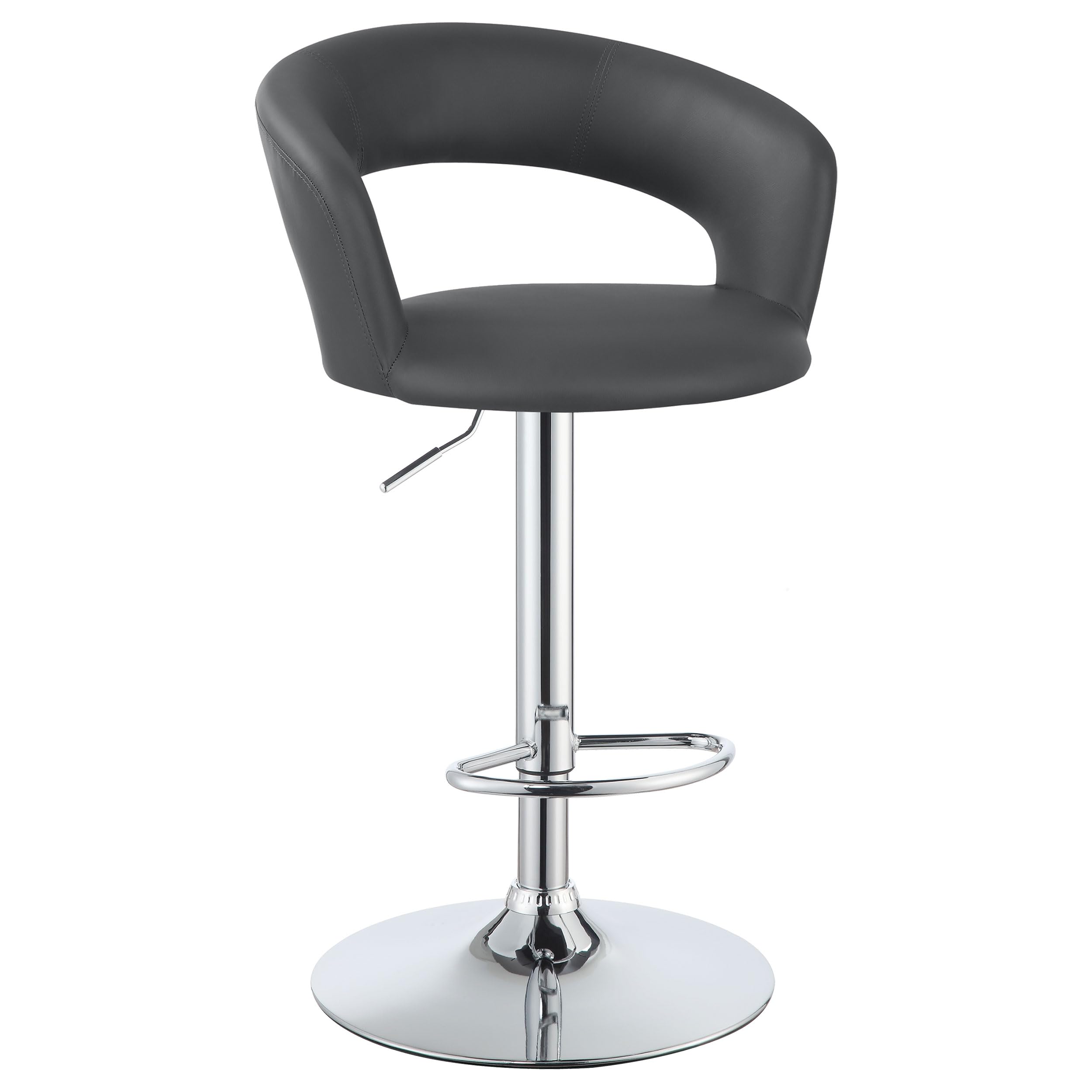 Barraza 29" Adjustable Height Bar Stool Grey and Chrome 120397
