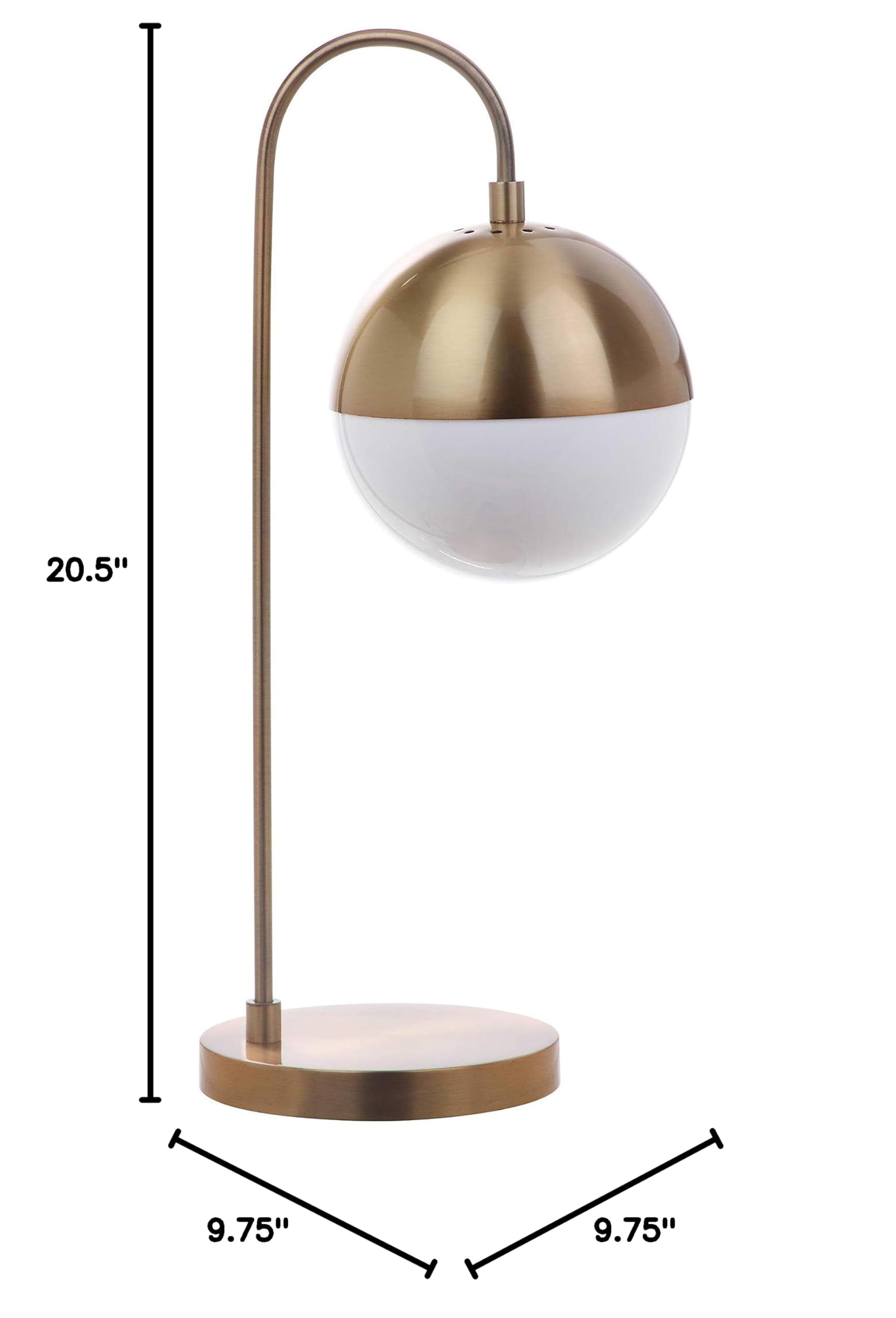 Collection Cappi Modern Brass Gold Orb 21-inch Bedroom Living Room Home Office