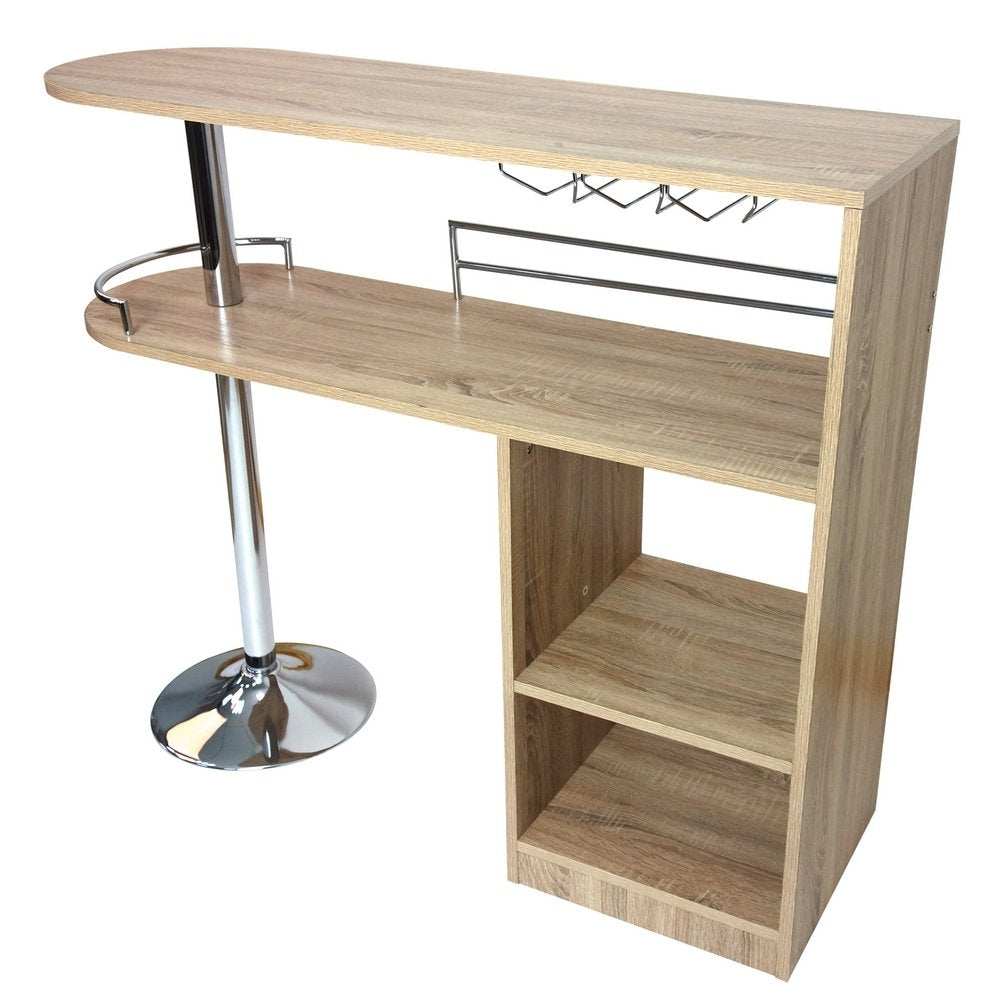 Kitchen Cocktail Bar Table - Oak
