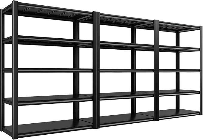 48.2" W Garage Shelving Heavy Duty Metal Shelving 3000LBS Storage Shelves Adjustable