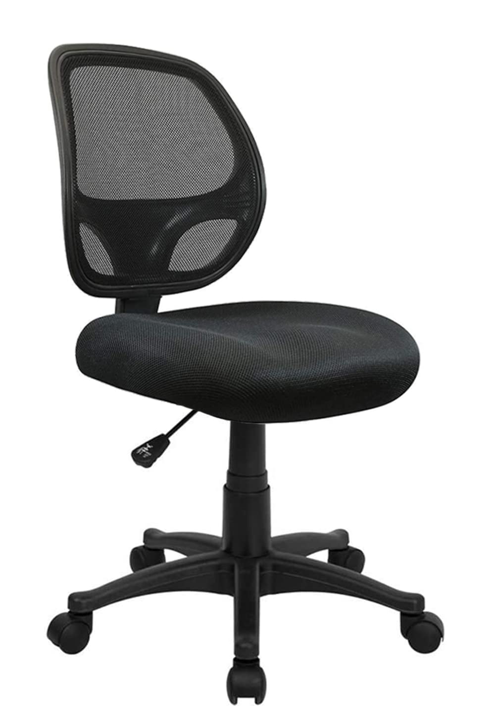 Mid-Back Black Mesh Computer Chair Task Desk Chair Ergonomic Office Chair Without