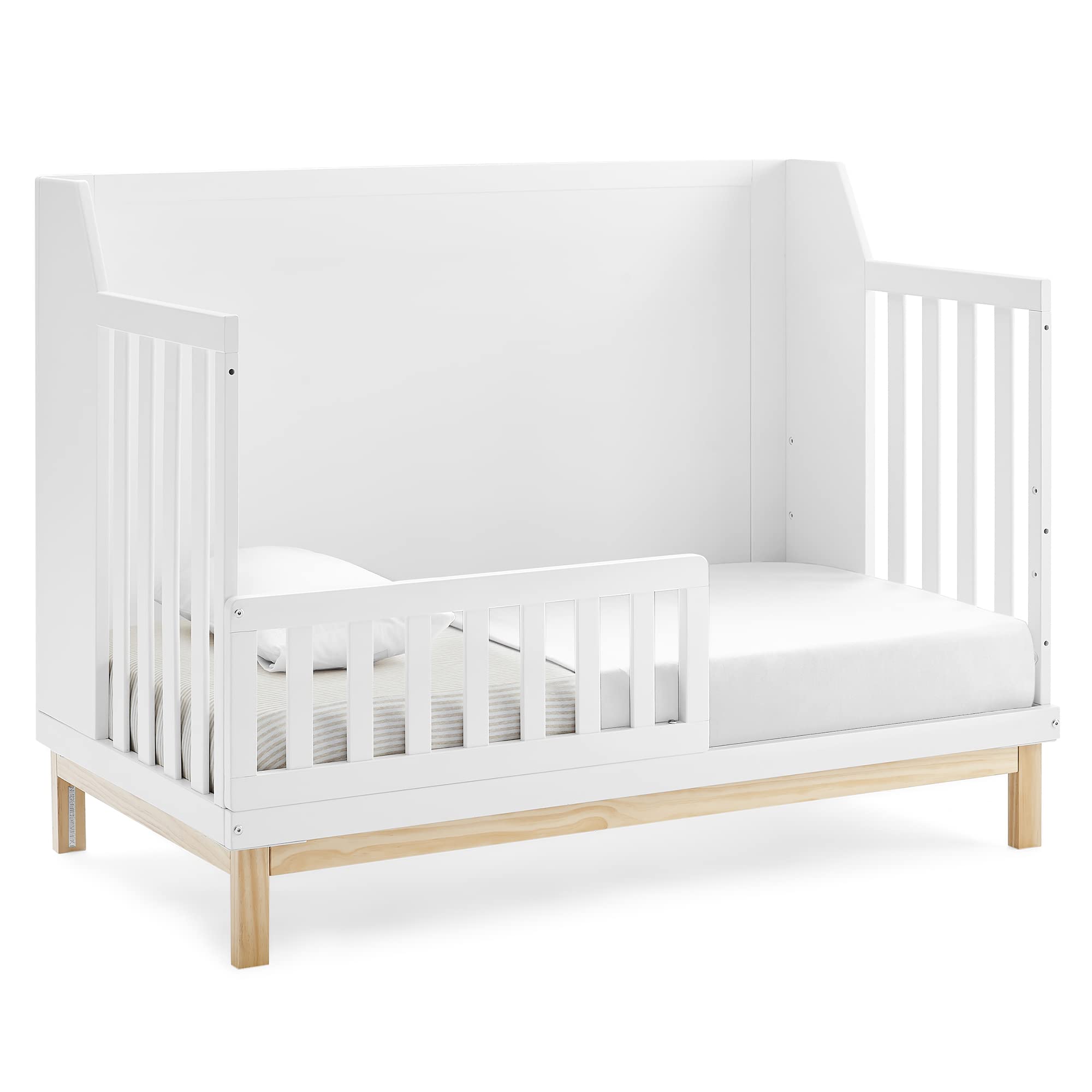 Oxford 6-in-1 Convertible Crib - Greenguard Gold Certified, Bianca White/Natural