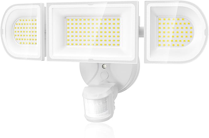 180W Motion Sensor Outdoor Lights, 18000lm Dusk to Dawn LED Flood Lights Outdoor Wired
