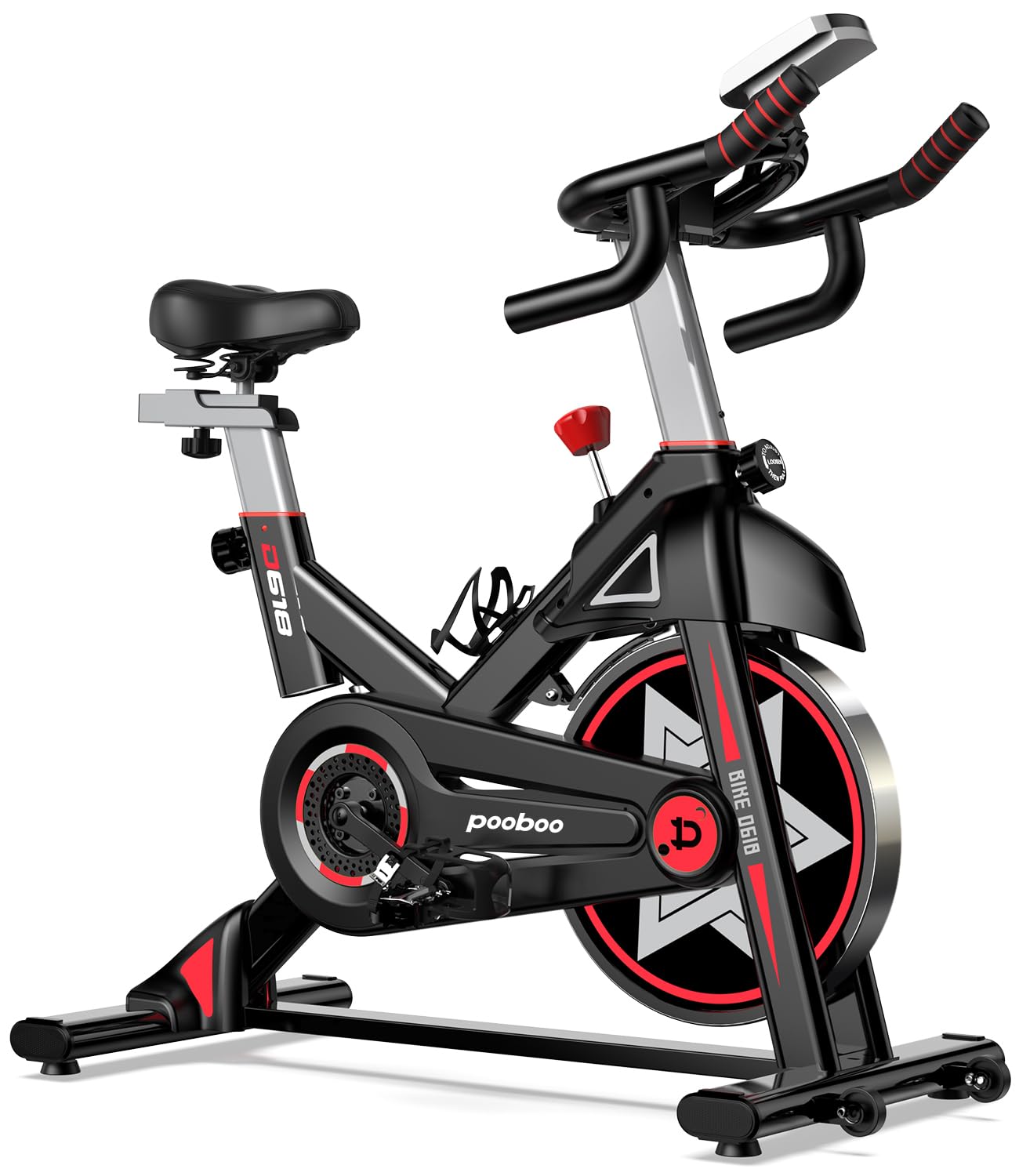 pooboo Stationary Bike for Home Gym, Magnetic Resistance Indoor Cycling Bike