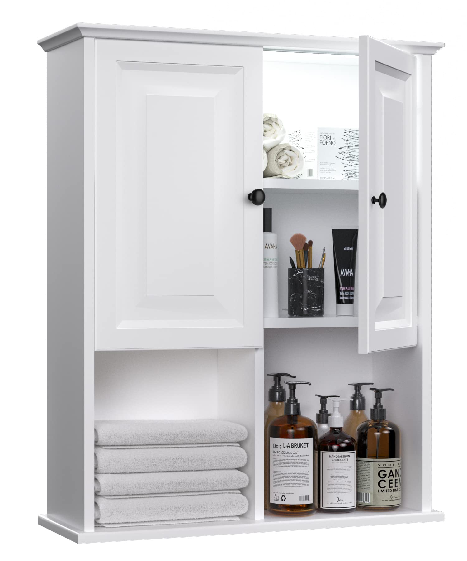 Bathroom Wall Cabinet with Motion Sensor LED Light