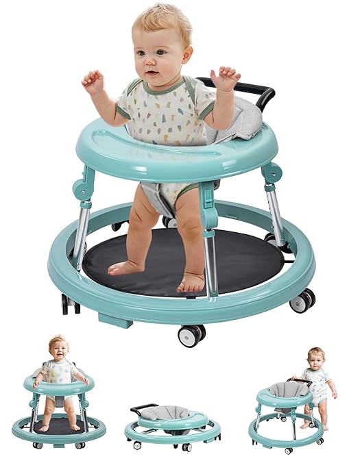 Wheels: Adjustable Height & Foldable Design, Mute Wheels & Anti-Rollover Feature