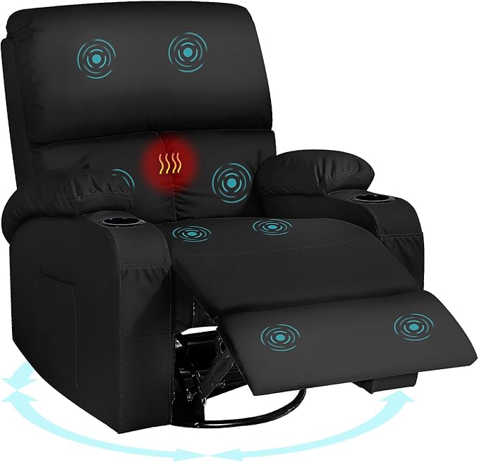 Rocking Recliner Chair, Massage Rocker Recliner Chair