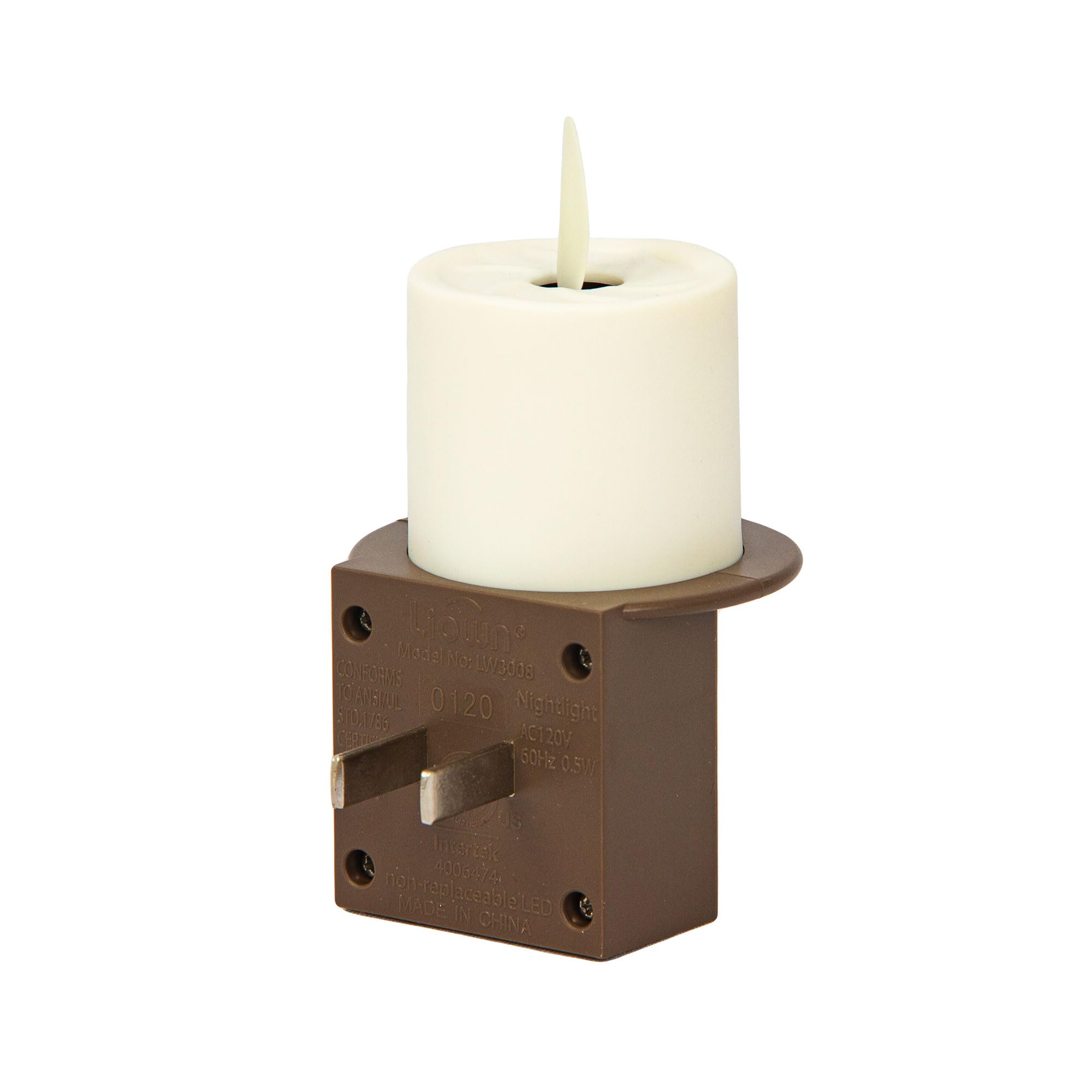 s Candle Bronze Nightlight with Motion Sensor - Set of 2 - Plugin Night LED