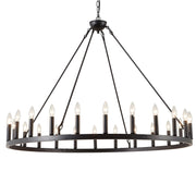 Wagon Wheel Lighting Round Chandelier for Dining Room Large Chandeliers for High