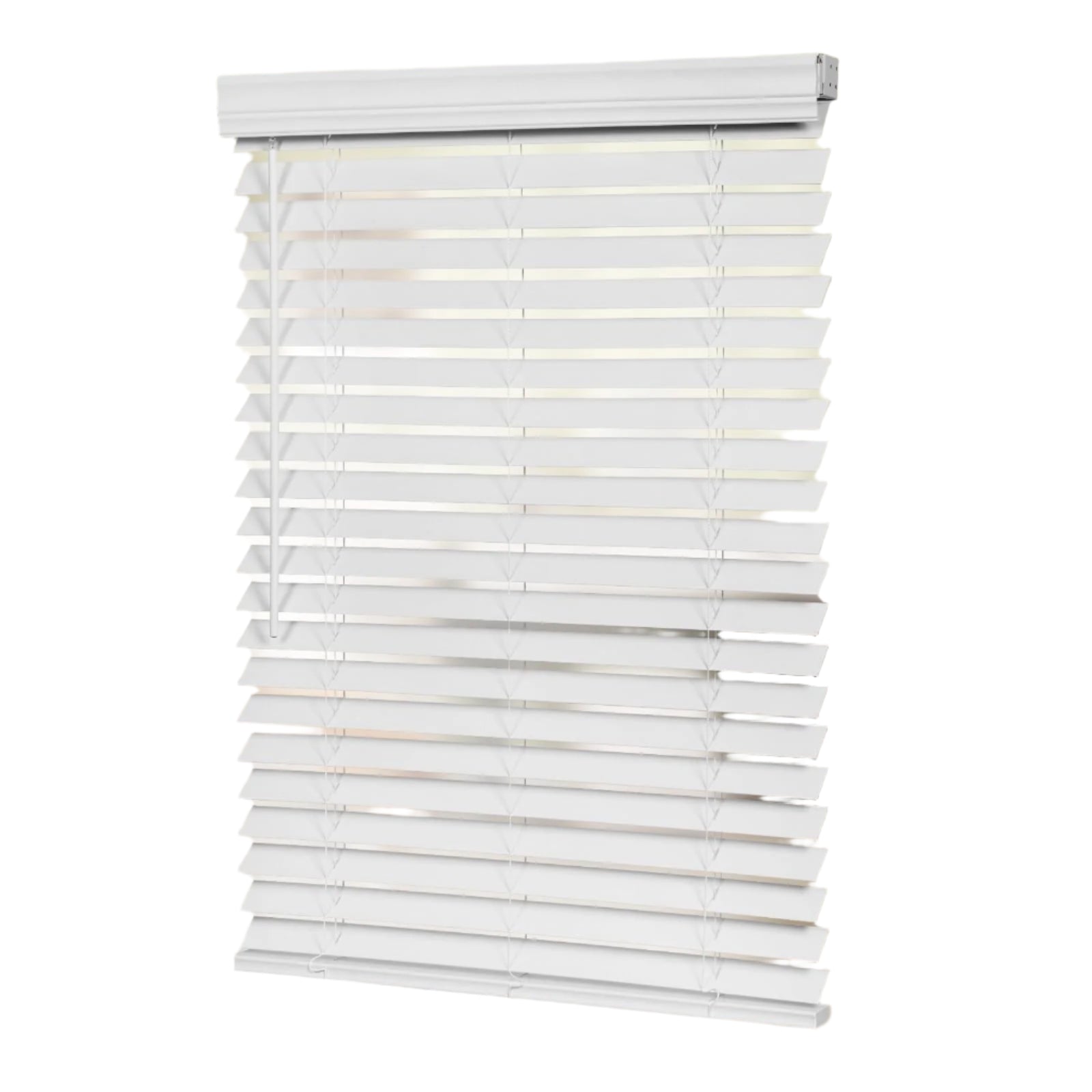 2 Inch Faux Wood Blinds for Indoor Windows with Crown Valance