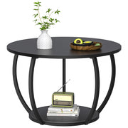 Coffee Table with Storage, 27.6 inch Small Living Room Tables with Adjustable Feet