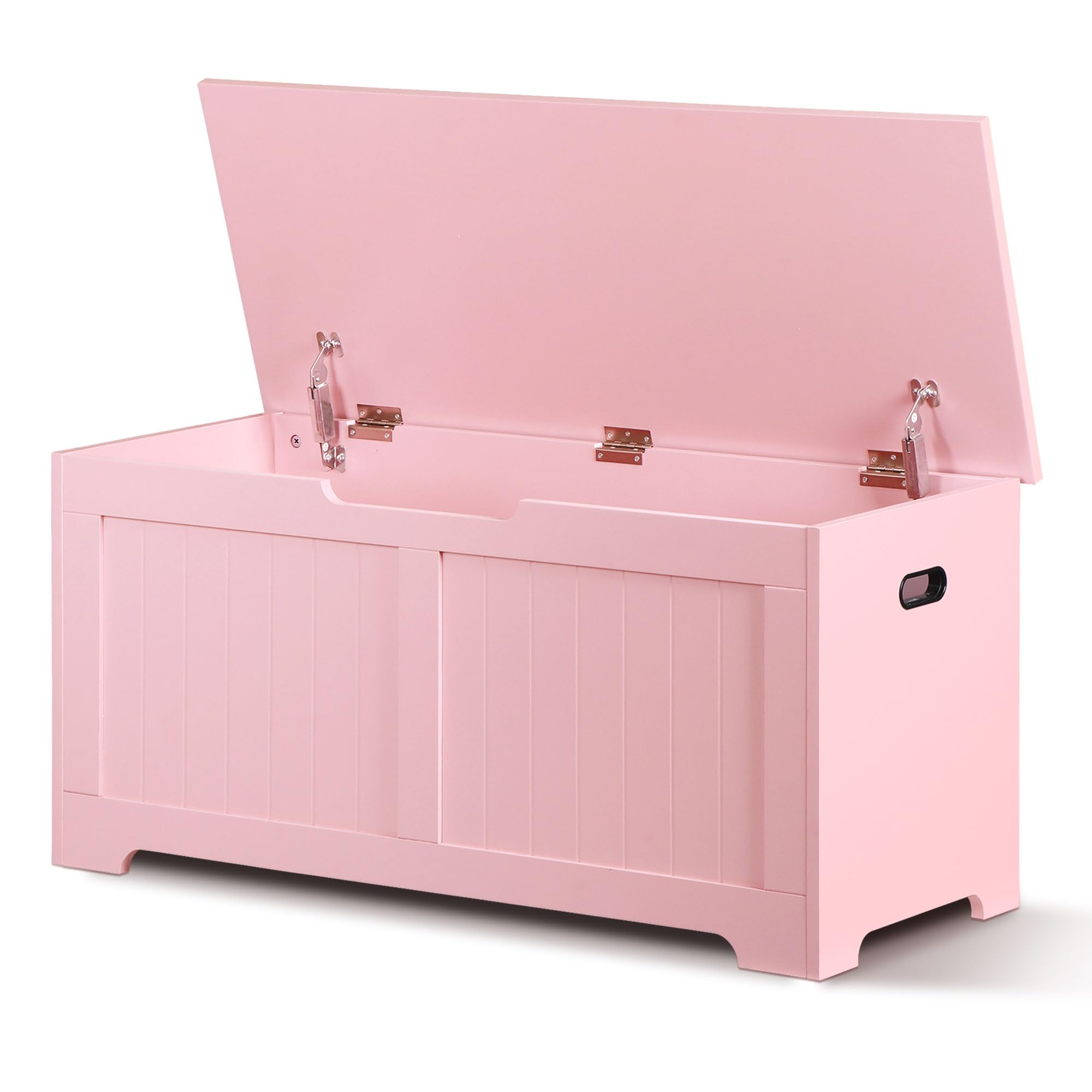 Storage Chest, 39 inches Chest Box Organizer with 2 Safety Hinges