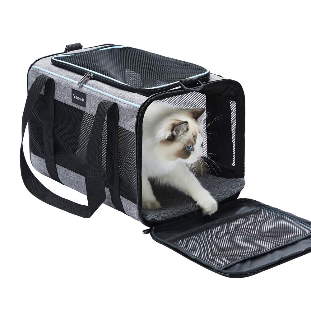 17.5x11x11 Inches Cat, Dog Carrier for Pets Up to 16 Lbs, Soft-Sided Cat Bag Animal