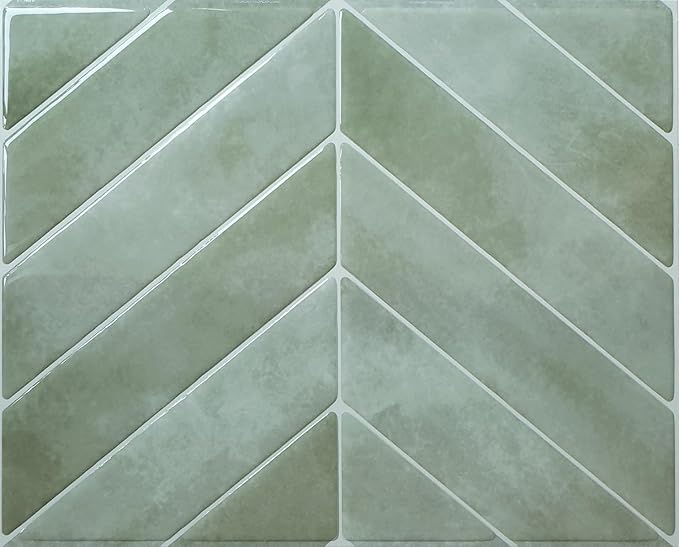 Peel and Stick Backsplash - 5 Sheets of 11.56" x 8.38" - 3D Adhesive Peel and Stick