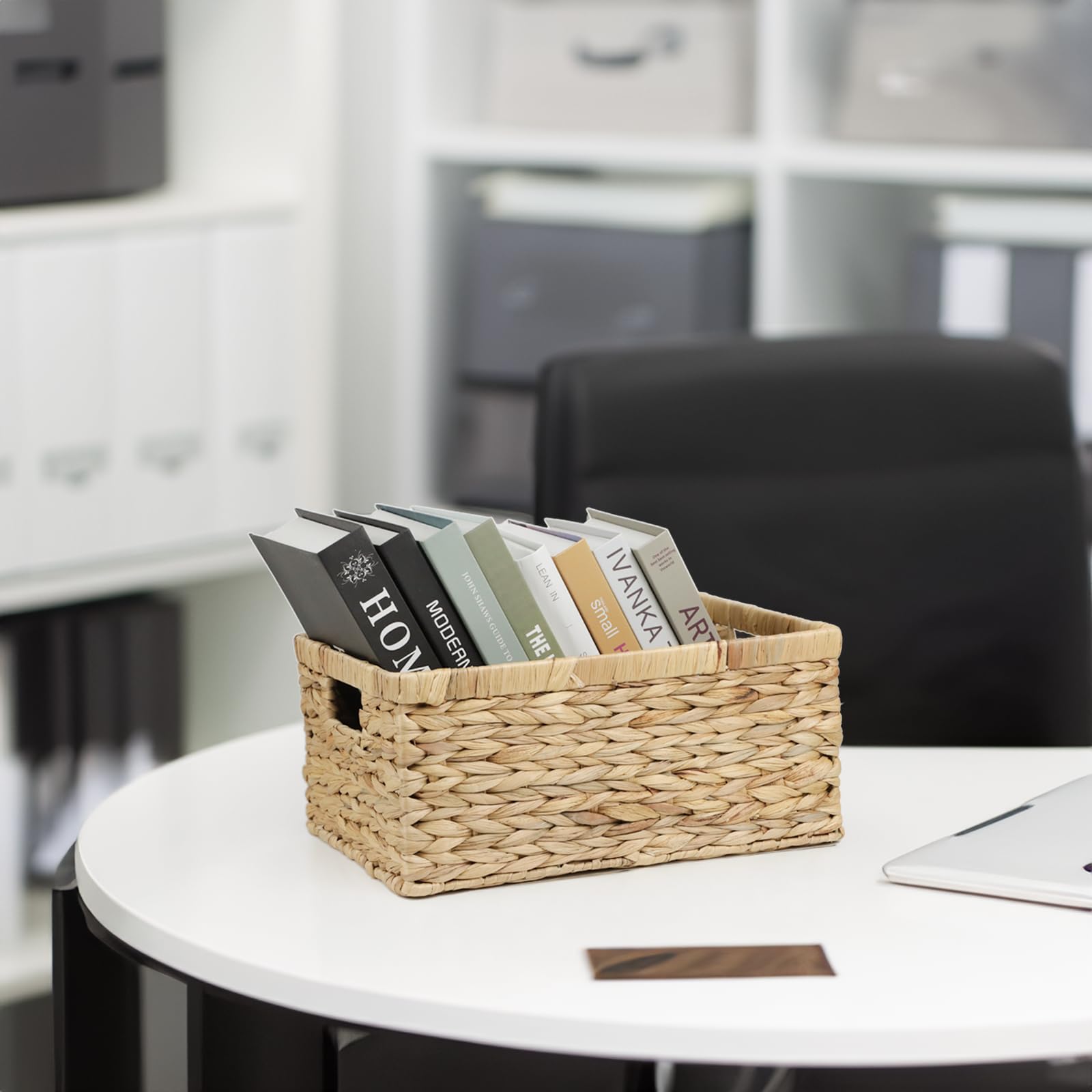Wicker Basket, Water Hyacinth Baskets for Organizing