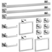 15-Pieces Bathroom Hardware Set - Polished Chrome Bathroom Accessories, 24 Inch