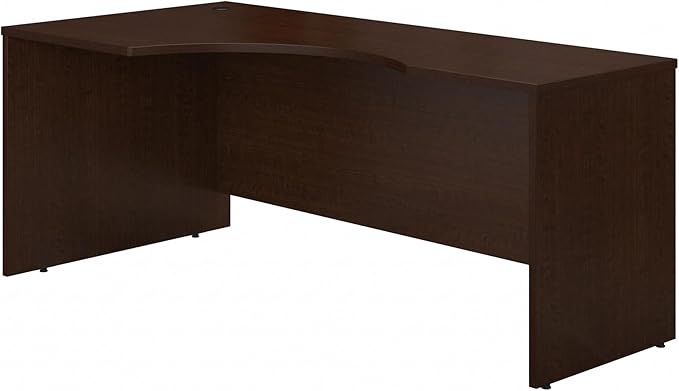 Series C 72W Left Handed Corner Desk in Hansen Cherry, Large Computer Table