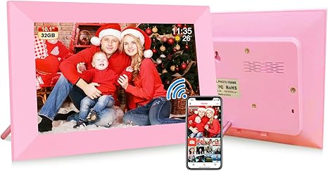 10.1" Digital Picture Frame White, Digital Photo Frame
