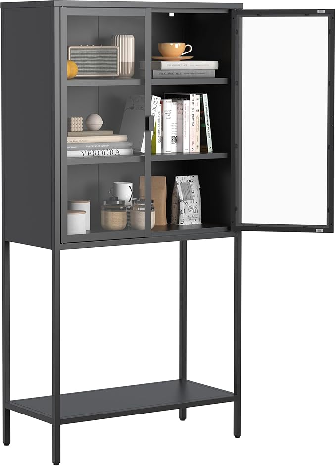 Buffet Cabinet with Storage,Metal Sideboard Cabinet for Kitchen, Dining Room