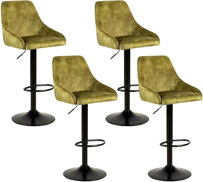 Home Furniture Series Bar Height Adjustable and Swivel Metal Stool with Cinnamon