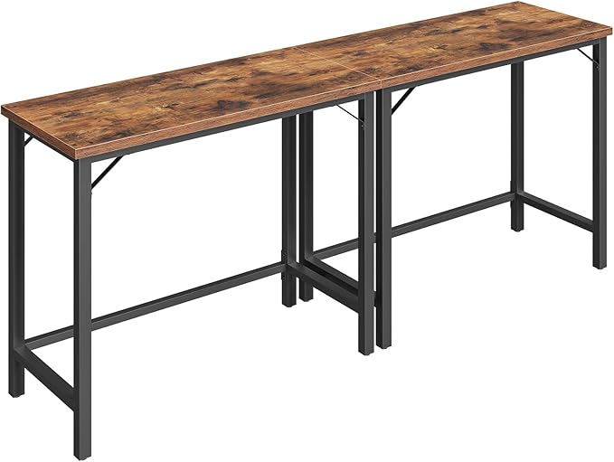 Narrow Bar Table, 63-Inch Pub Table for Dining Room