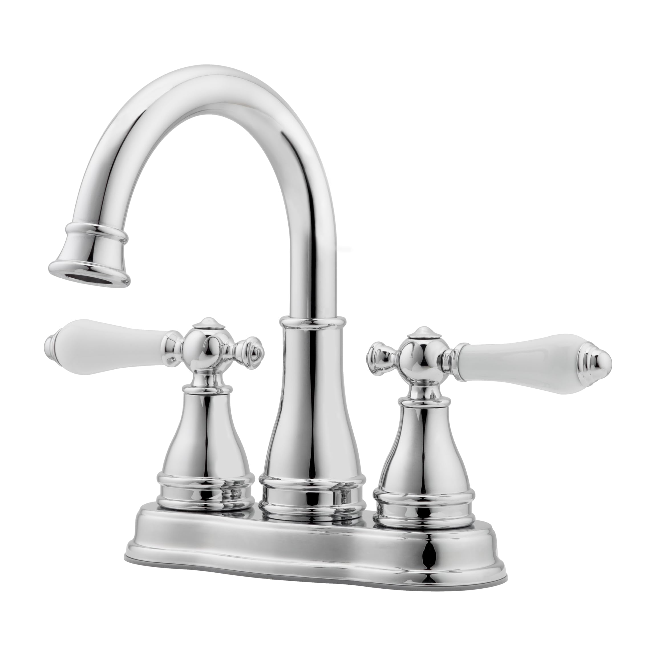 Sonterra Bathroom Sink Faucet, 4-Inch Centerset, 2-Handle, 3-Hole, Polished Chrome Finish