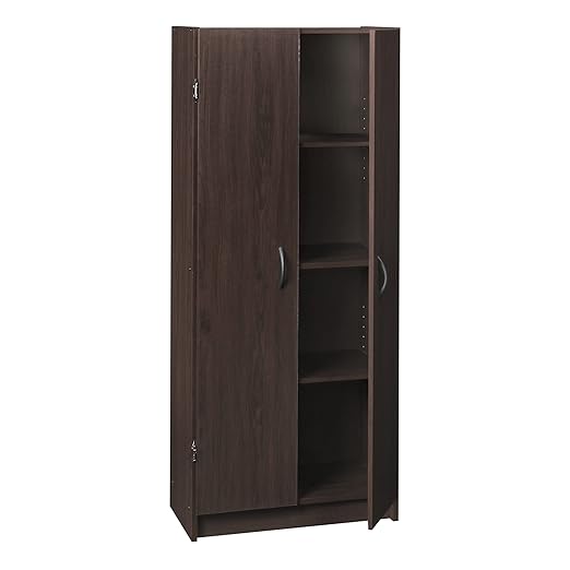 Pantry Cabinet Cupboard with 2 Doors, Adjustable Shelves, Standing, Storage for Kitchen