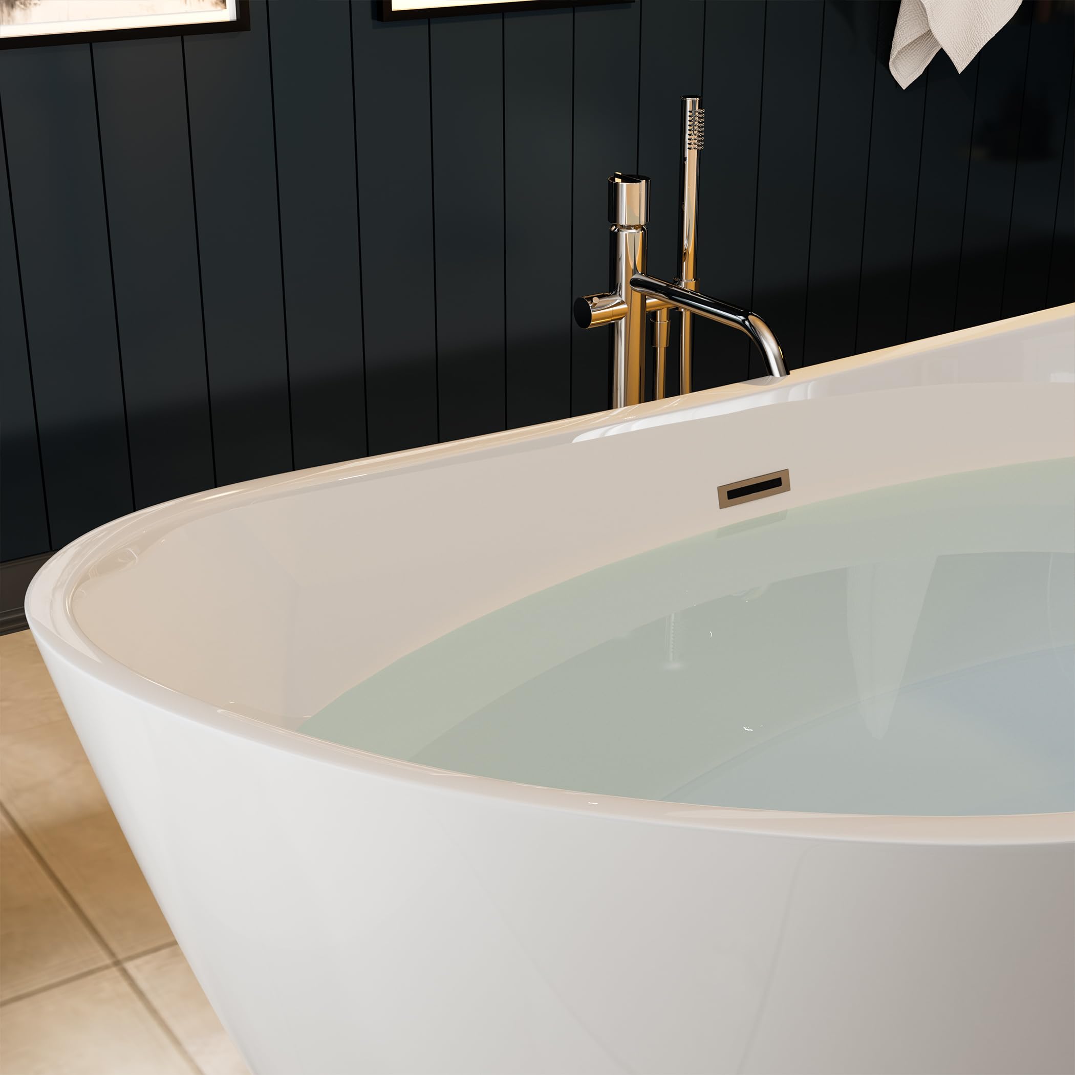 Empava EMPV-FT1518 67" Acrylic Freestanding Bathtub