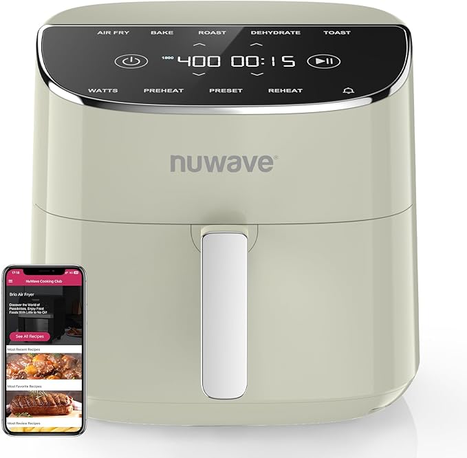 Brio Plus Air Fryer 8 Qt, New & Improved, PFAS-FREE