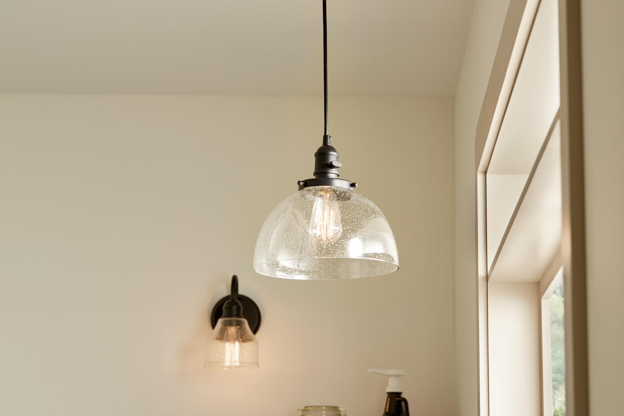 Avery 9.75" Globe Mini Pendant Industrial 1 Light Mini Pendant Ceiling Light Fixture