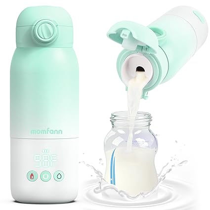 Portable Bottle Warmer for Travel, Dual Heating Modes for Breastmilk & Water On The Go