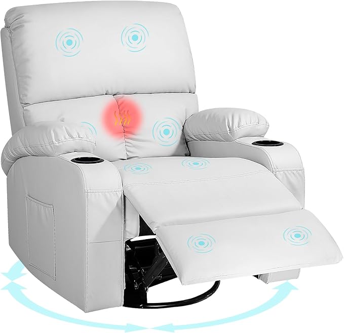 Rocking Recliner Chair, Massage Rocker Recliner Chair