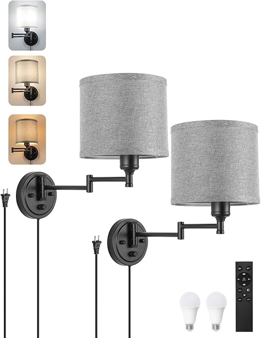 Remote Control, Dimming 10%-100% & Adjustable Colors 2700K-6500K,