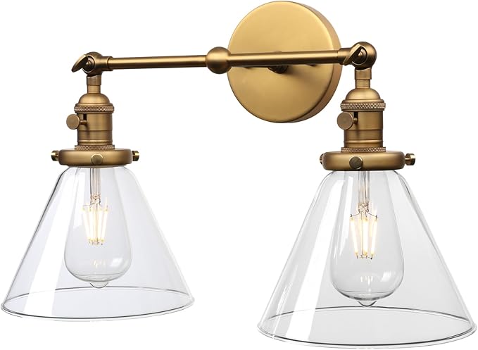 Double Sconce Vintage Industrial 2-Lights Sconce Antique Wall Sconces