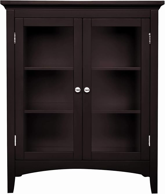 Teamson Home Freestanding Two-Door Floor Cabinet, White